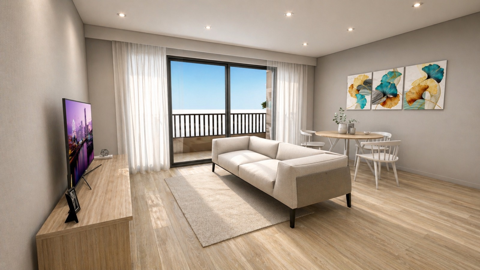 Render interior do projeto JC Collection Atlântico